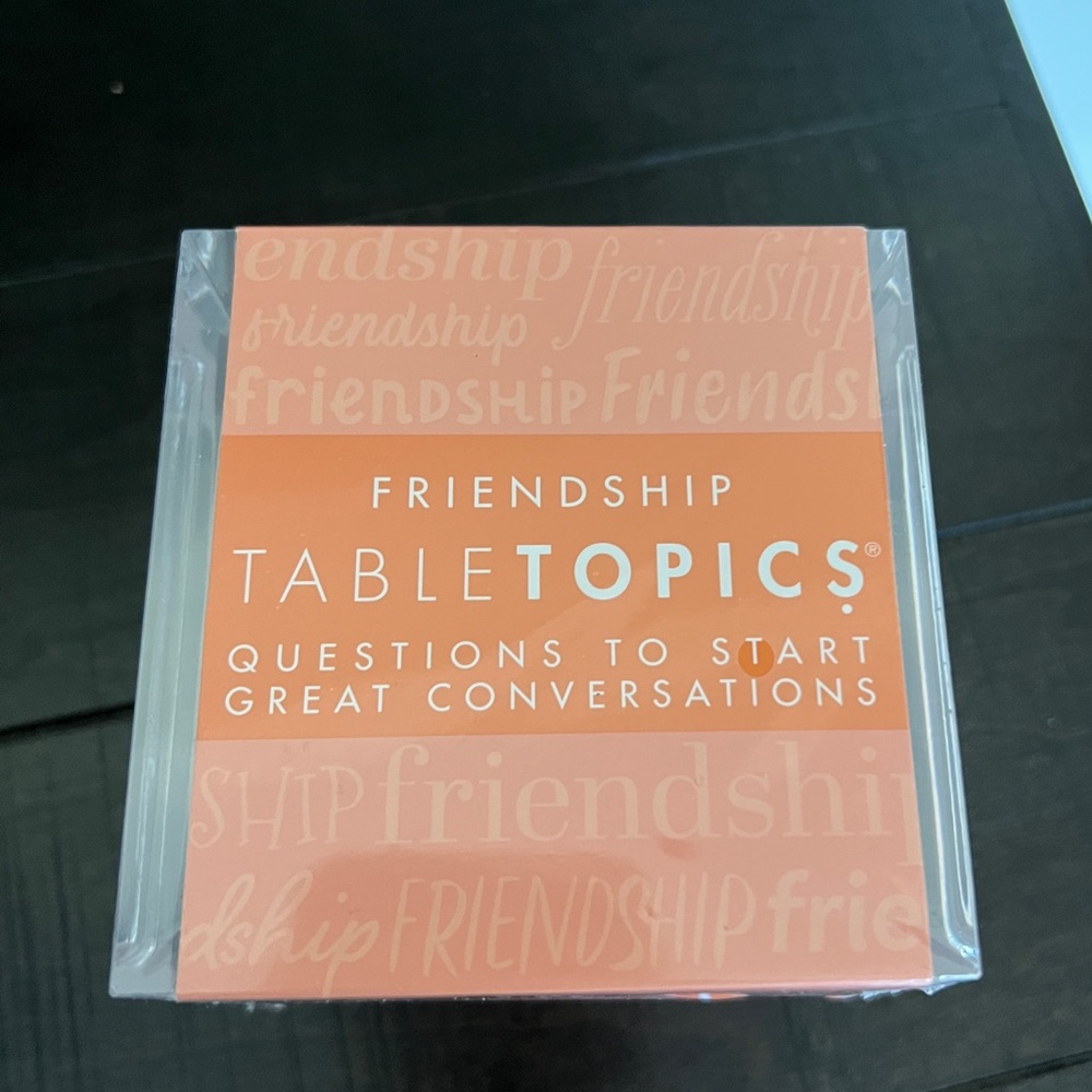 TableTopics Friendship Themed Conversation Starter Questions
